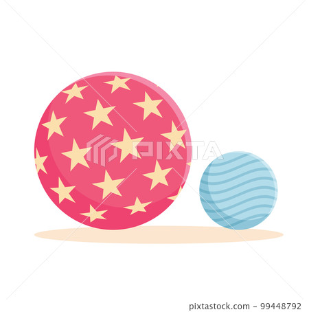 beach ball rubber ball toy for kids vector illustration 99448792