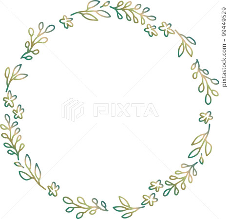 手繪葉框 手繪葉框 99449529