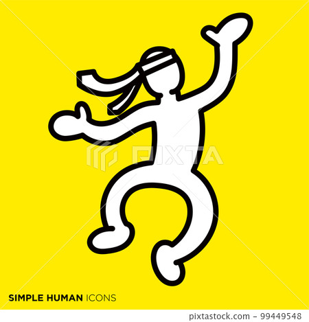 簡單的人類圖標系列“醉” 99449548