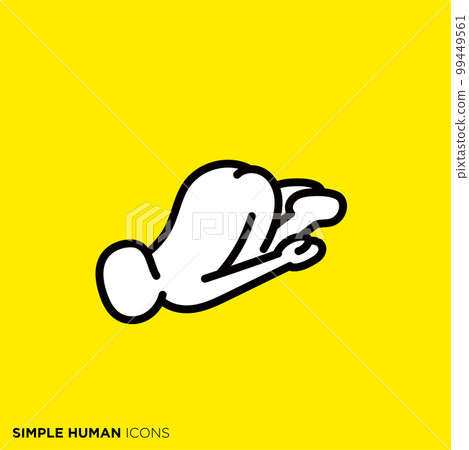 簡單的人形圖標系列“我累了” 簡單的人形圖標系列“我累了” 99449561