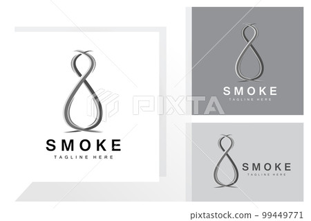 Steam Steam Logo Vector Hot Evaporating Aroma. Smell Line Illustration, Cooking Steam Icon, Steam Train, Baking, Smoking 99449771