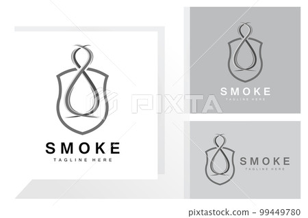 Steam Steam Logo Vector Hot Evaporating Aroma. Smell Line Illustration, Cooking Steam Icon, Steam Train, Baking, Smoking 99449780