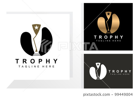 Trophy Logo Design, Award Winner Championship Trophy Vector, Success Brand 99449804