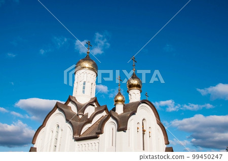 Domes of the Holy Trinity Church, Orenburg, Russia 99450247