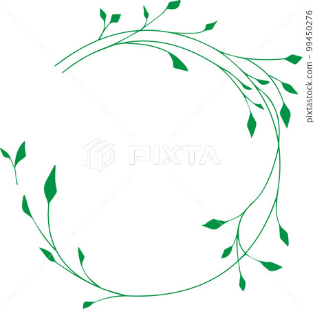 手繪葉框 99450276