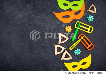 Jewish holiday Purim celebration concept 99451885