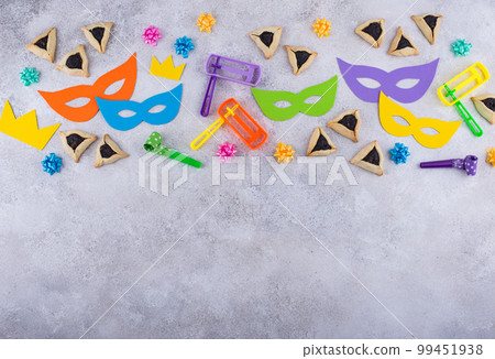 Jewish holiday Purim celebration concept 99451938