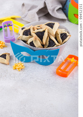 Jewish holiday Purim celebration concept 99452151