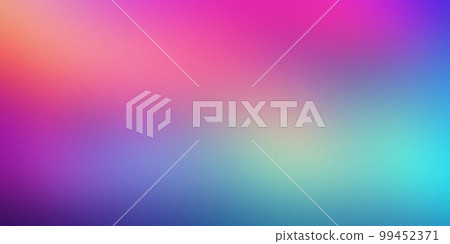 Abstract neon gradient with noise texture. Banner format 99452371