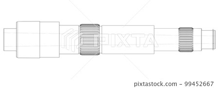 Shaft with gear wheel 99452667
