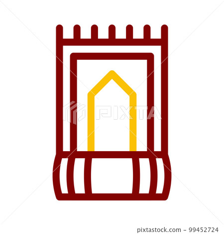 ramadan icon set duocolor red yellow style illustration vector element and symbol perfect. 99452724