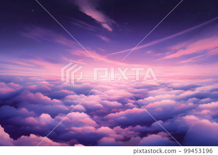 暮色天空和地平線 暮色天空和地平線 99453196