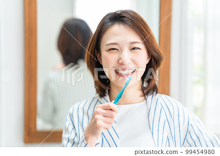 牙科護理，牙膏，微笑 99454980