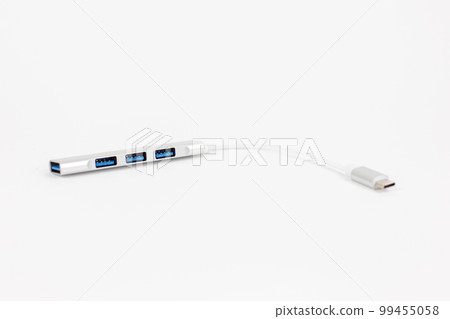 usb splitter on a white background object usb splitter on a white background object 99455058