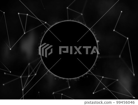 Place for circular-shape logo on dark futuristic background Place for circular-shape logo on dark futuristic background 99456046
