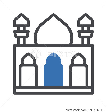 ramadan icon set duotone grey blue style illustration vector element and symbol perfect. 99456109