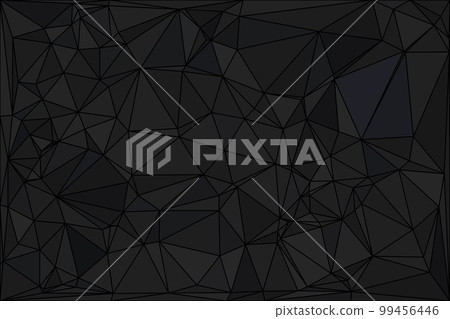 Black background. Abstract monochrome business triangle texture. Low poly geometric, dark, masculine illustration. Black background. Abstract monochrome business triangle texture. Low poly geometric, dark, masculine illustration. 99456446