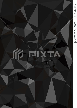 Black background. Abstract monochrome business triangle texture. Low poly geometric, dark, masculine illustration. Black background. Abstract monochrome business triangle texture. Low poly geometric, dark, masculine illustration. 99456447