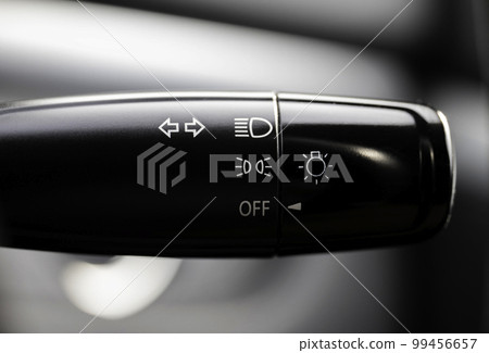 Turn signal lever, adjusting car headlight control switch. 99456657