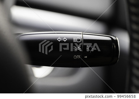 Turn signal lever, adjusting car headlight control switch. 99456658