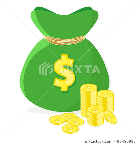 Money bag vector 99456985