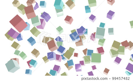 CG cube Many floating cubes CG cube Many floating cubes 99457482