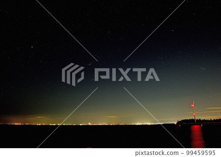 Main characters of winter constellations over Ise Bay 99459595