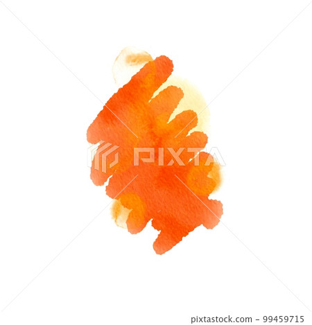 Watercolor stroke orange and yellow spot, splash Watercolor stroke orange and yellow spot, splash 99459715