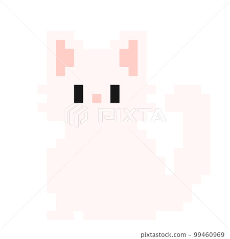 Rough dot illustration of persian cat 99460969