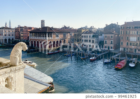view of Grand Canal from Rialto Bridge in Venice 99461925