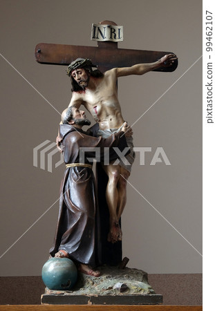 St. Francis removes Jesus from the cross, church of Saint Matthew in Stitar, Croatia St. Francis removes Jesus from the cross, church of Saint Matthew in Stitar, Croatia 99462107