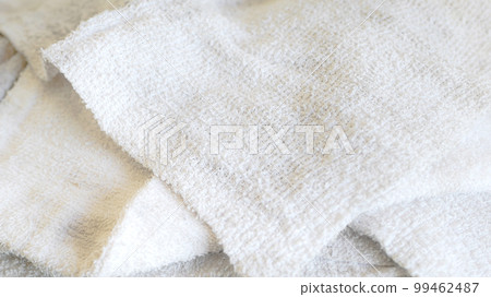 A pile of used rags and dish towels - Housework/cleaning image material A pile of used rags and dish towels - Housework/cleaning image material 99462487