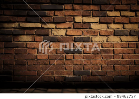 Brick wall. Generative AI illustration. 99462757