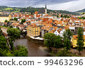 Historic town of Cesky Krumlov on the Vltava River, Bohemia, Czech Republic 99463296
