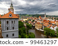 Historic town of Cesky Krumlov on the Vltava River, Bohemia, Czech Republic 99463297
