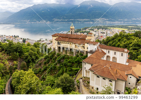 Locarno, Lake Lago Maggiore, pilgrimage church of Madonna del Sasso Locarno, Lake Lago Maggiore, pilgrimage church of Madonna del Sasso 99463299