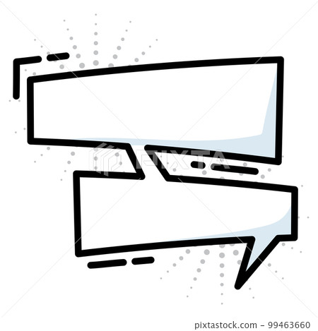 Isolated empty comic speech bubble Vector Isolated empty comic speech bubble Vector 99463660