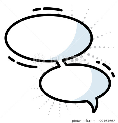 Isolated empty comic speech bubble Vector Isolated empty comic speech bubble Vector 99463662