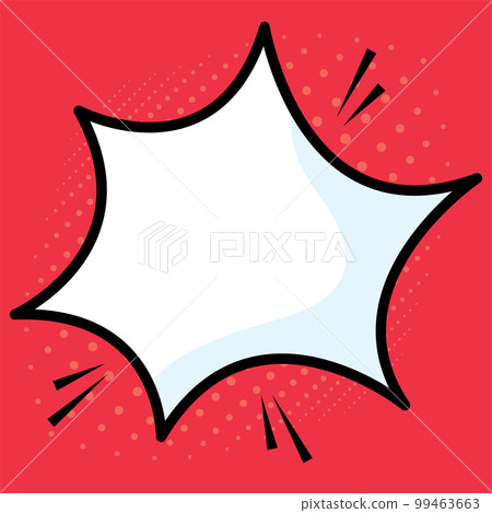Isolated empty comic speech bubble Vector Isolated empty comic speech bubble Vector 99463663