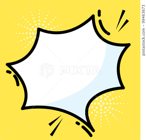 Isolated empty comic speech bubble Vector Isolated empty comic speech bubble Vector 99463673