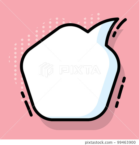Isolated empty comic speech bubble Vector Isolated empty comic speech bubble Vector 99463900