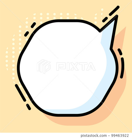 Isolated empty comic speech bubble Vector Isolated empty comic speech bubble Vector 99463922