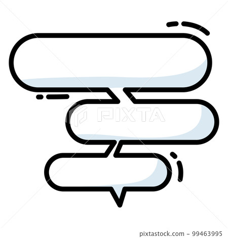Isolated empty comic speech bubble Vector Isolated empty comic speech bubble Vector 99463995