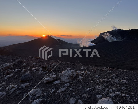 Sunset seen from Mt. Tarumae 99464291