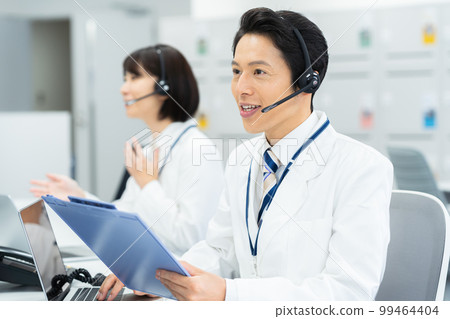 operator in white operator in white 99464404