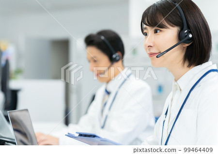 operator in white operator in white 99464409