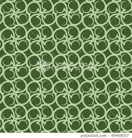 Emerald nouveau green vivid abstract retro seamless pattern with floral motifs, art deco accents, and a touch of japanese elegance Emerald nouveau green vivid abstract retro seamless pattern with floral motifs, art deco accents, and a touch of japanese elegance 99468037