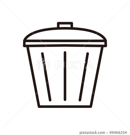 線條畫業務圖標垃圾桶 99468204