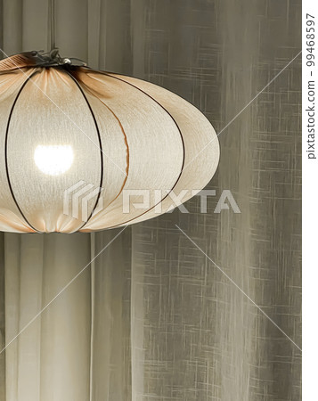 Interior design and lighting decor, elegant modern lamp as home decoration product, furniture detail close-up 99468597