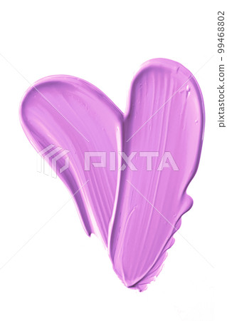 Pastel purple beauty swatch, skincare and makeup cosmetic product sample texture isolated on white background, make-up smudge, cream cosmetics smear or paint brush stroke closeup Pastel purple beauty swatch, skincare and makeup cosmetic product sample texture isolated on white background, make-up smudge, cream cosmetics smear or paint brush stroke closeup 99468802